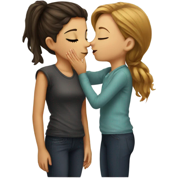 Girl kiss girl emoji