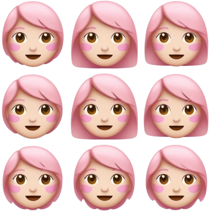 ❤️이모티콘에 흰색을 섞어서 파스텔톤으로 바꿈 모양은 똑같이 색만 다르게 emoji