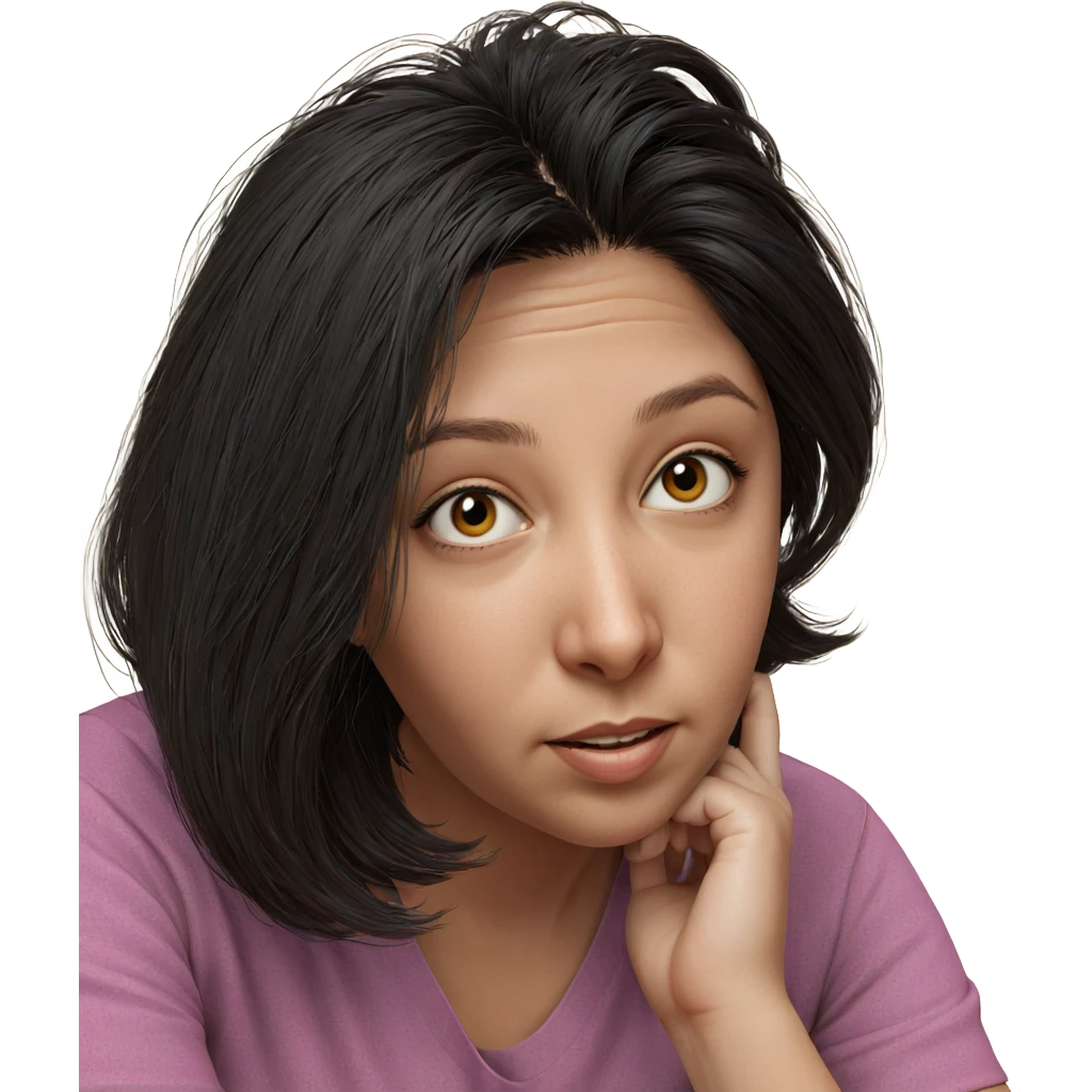 realistic portrait of girl emoji