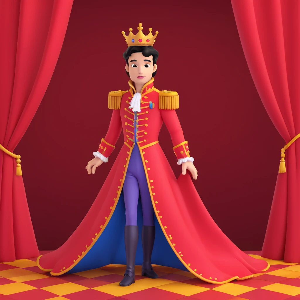 prince in red dress, royaqle background emoji