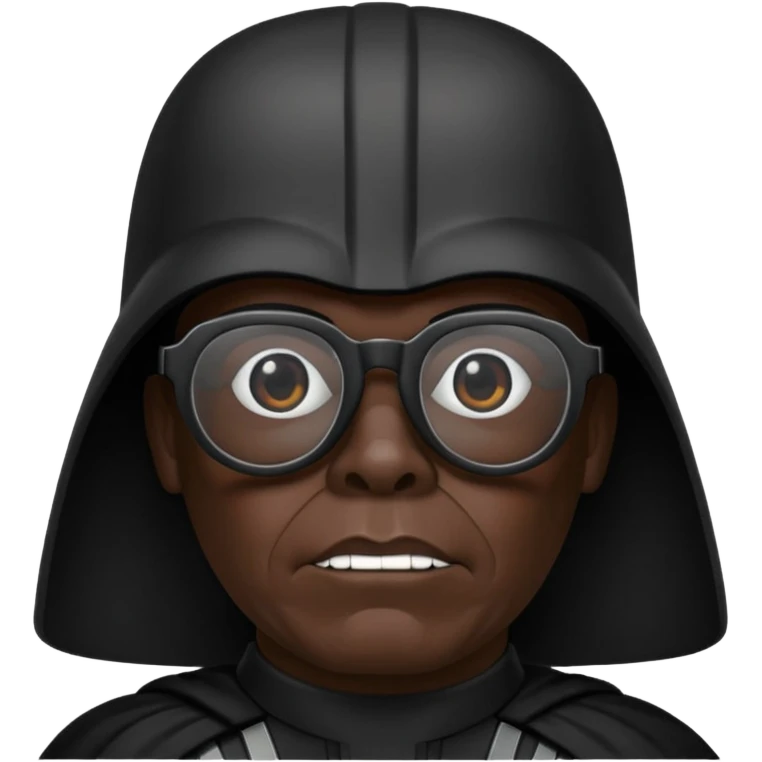 Dark vador avec des verrresnoires emoji