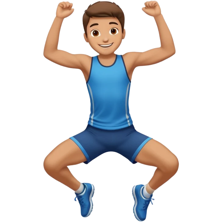 boy jumping emoji