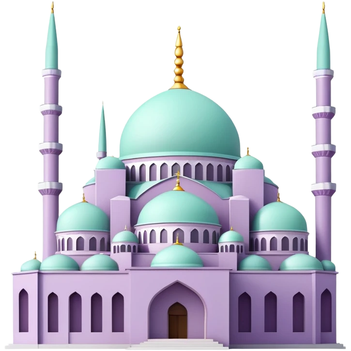 Light purple mint İstanbul mosque under construction  emoji