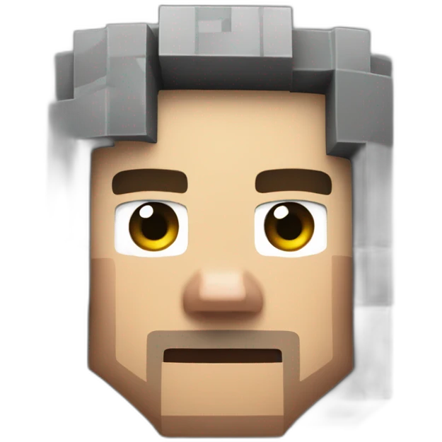 Steve Minecraft réalistic  emoji