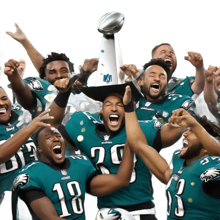 Eagles team win Super Bowl 2025 emoji
