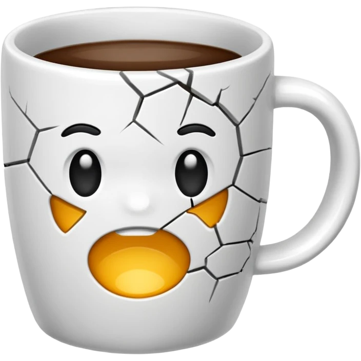 cracked mug no face emoji