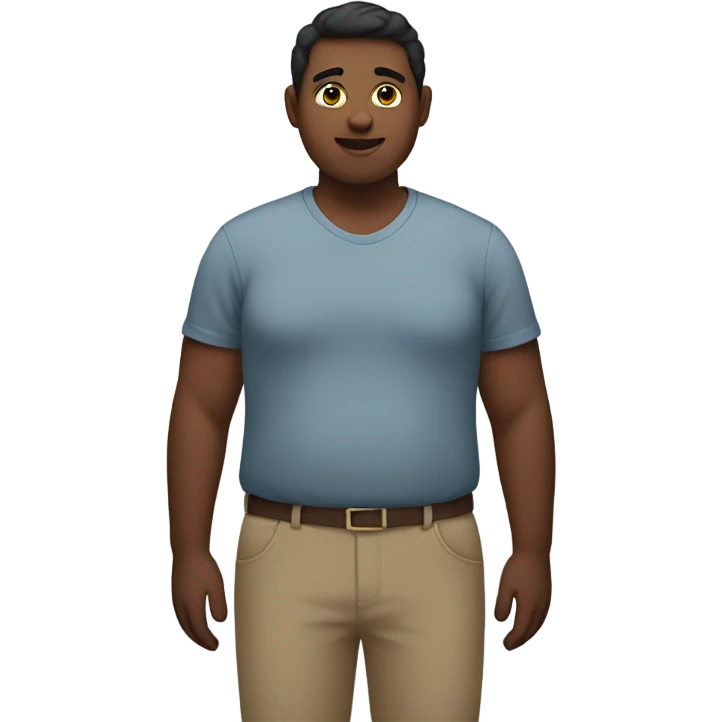 Fat person emoji
