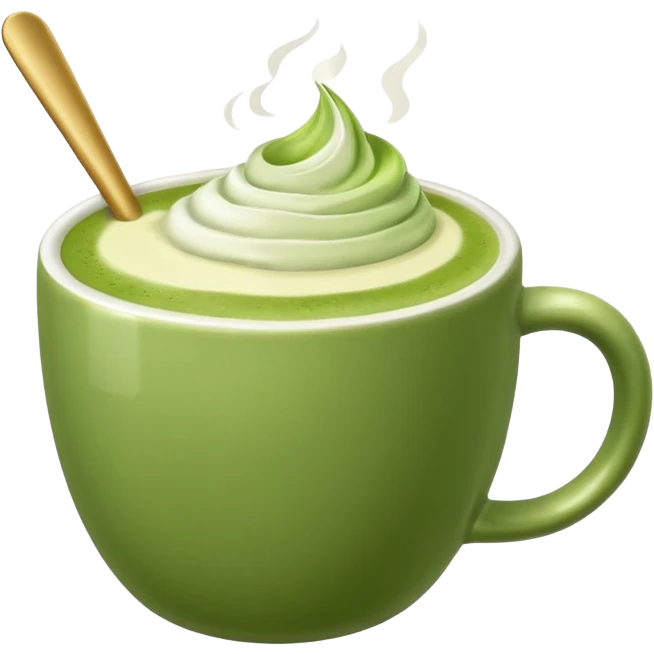 Matcha latte  emoji