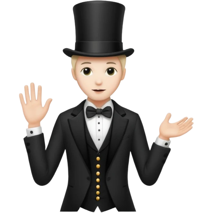 a magician who disappears into fog emoji