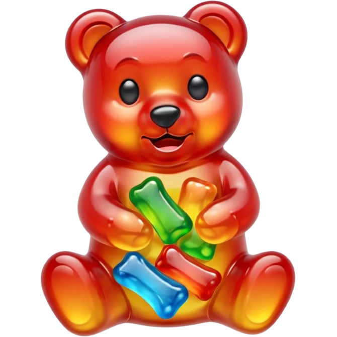 Gummy bear melting emoji