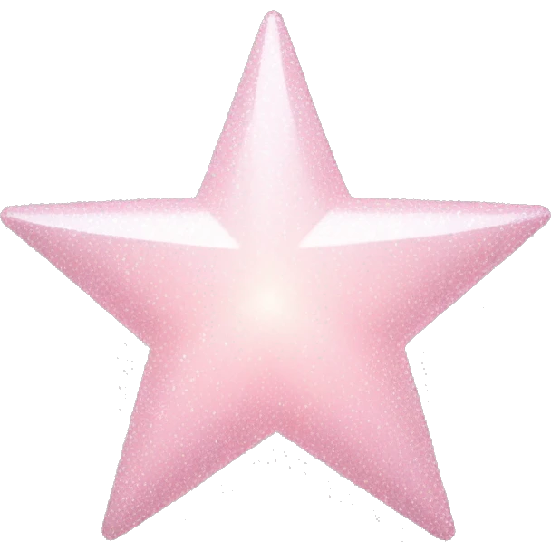 pale pink star sparkle emoji