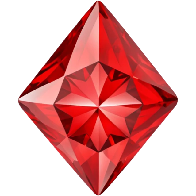 Red diamond carved on its front "RED" emoji