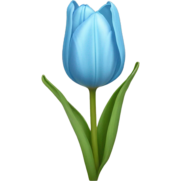 light blue tulip emoji