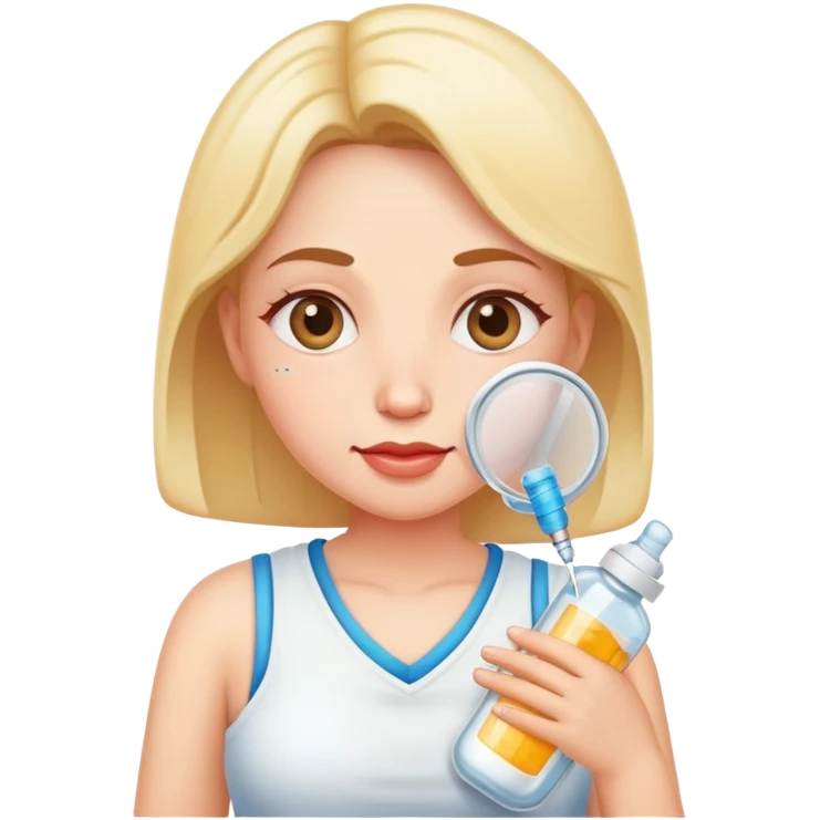 Milky mommy with vaccine  emoji