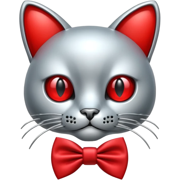 animatronic cat with bow tie like fnaf red  emoji