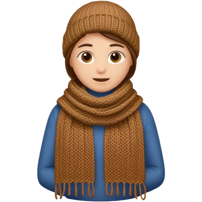 a brown scarf emoji