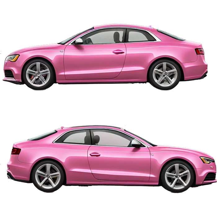 Pink Audi a5 emoji