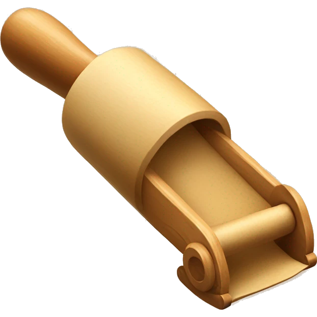 wooden dough roller emoji