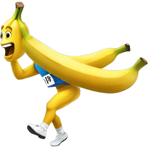 sprinting banana  emoji