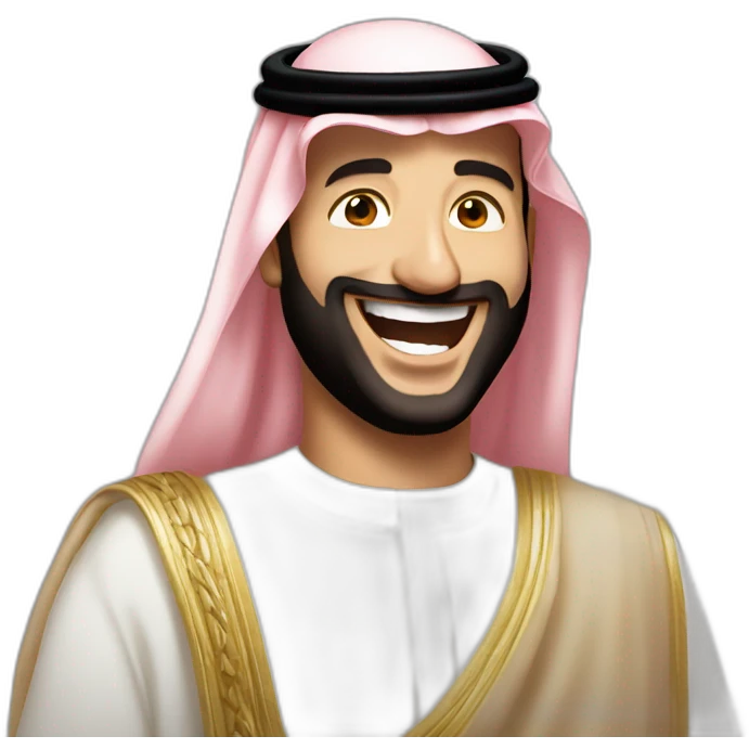 mohammed bin salman laughing emoji