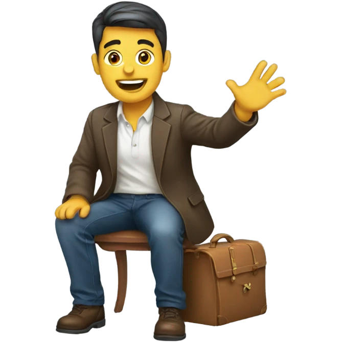 A man proposing  emoji