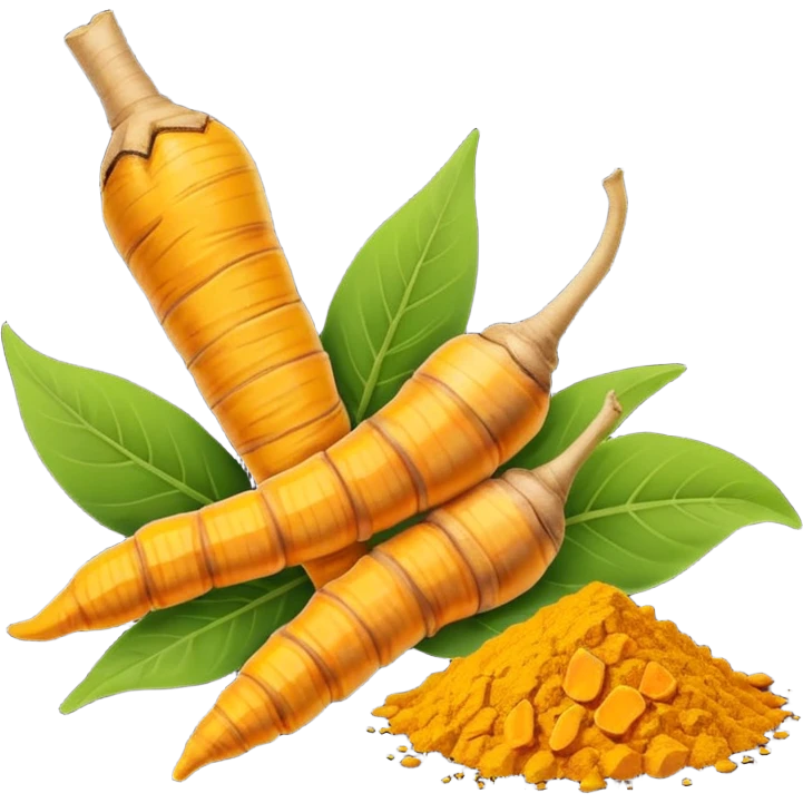 turmeric root dry and cut emoji