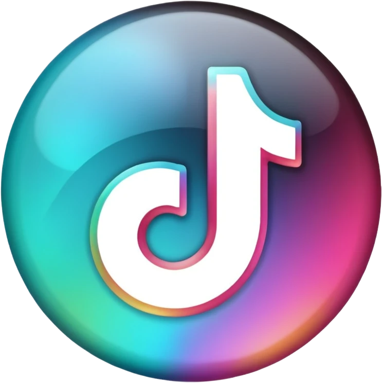 tiktok logo thats glowing emoji