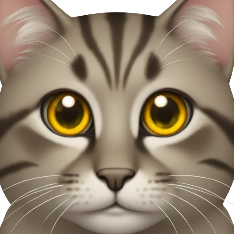 A cat with emoji moon eyes emoji