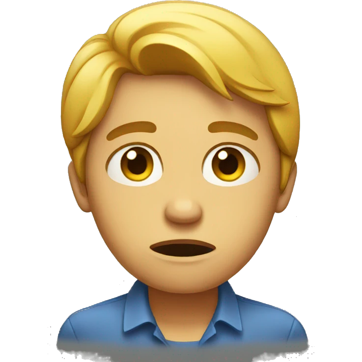 sad speaking emoji