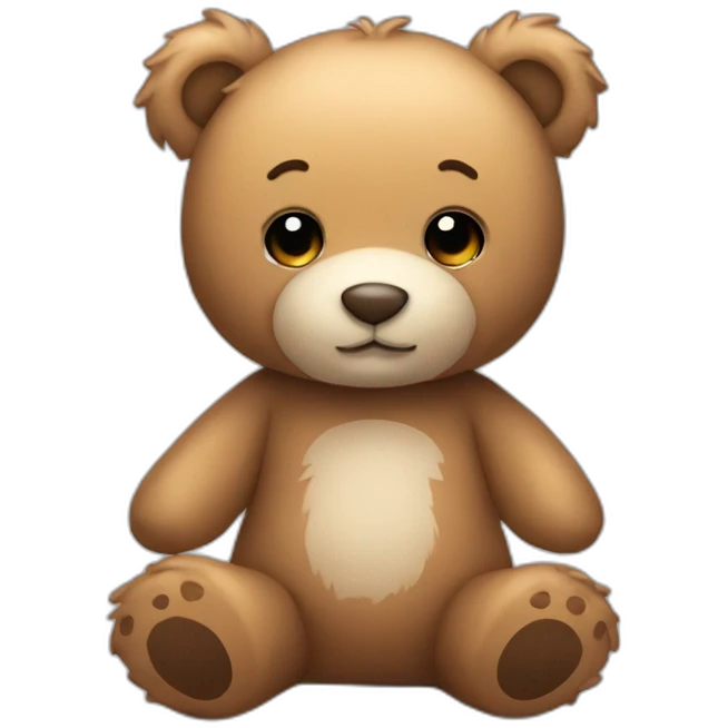 cute teddy bear emoji