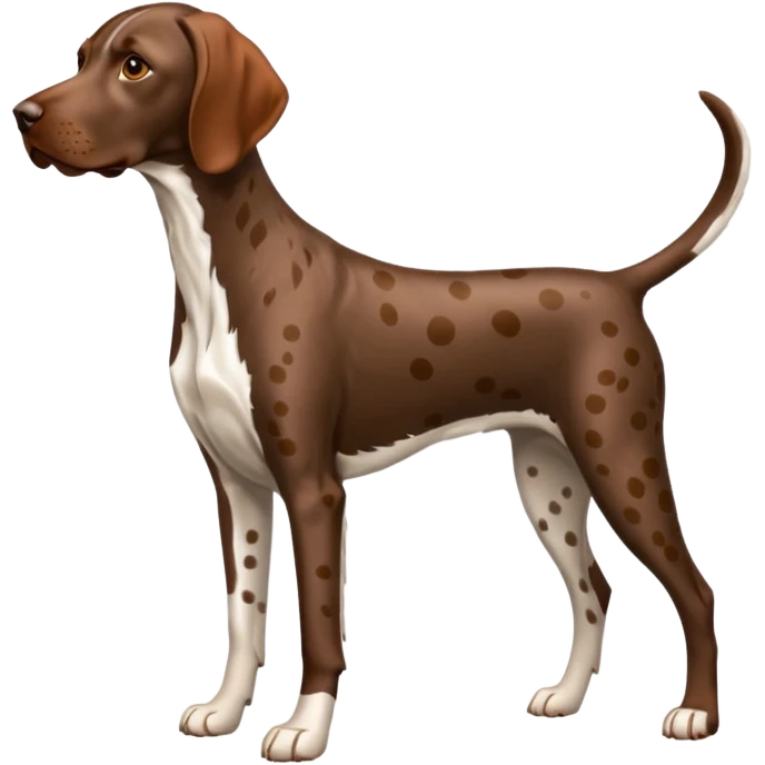 orange spotted german short haired pointer emoji