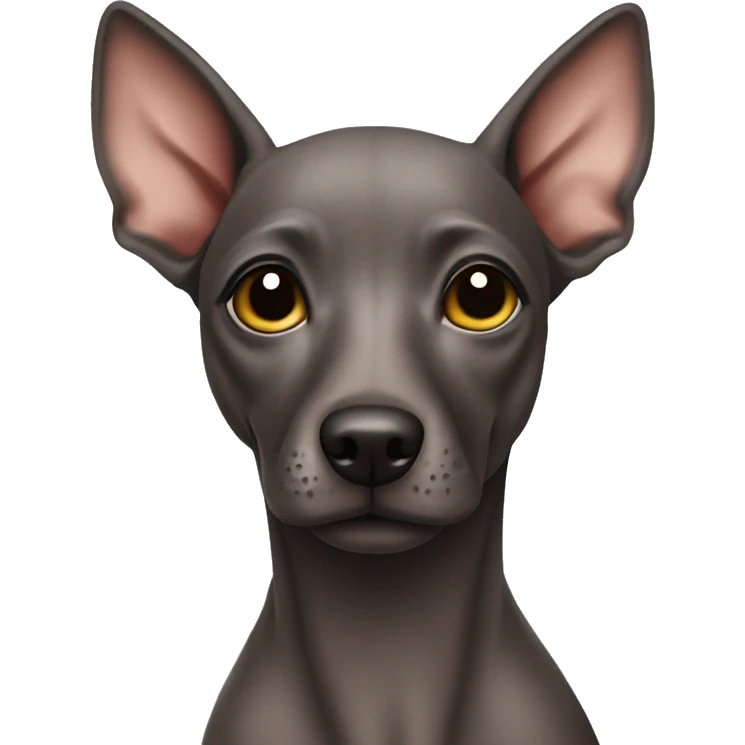 Xoloitzcuintli hairless dog emoji