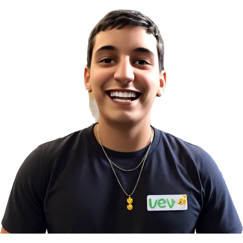 smiling boy with necklace emoji