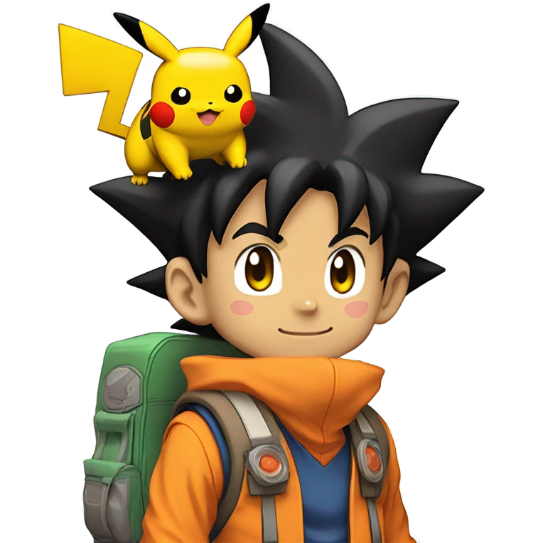 Poke with goku  emoji