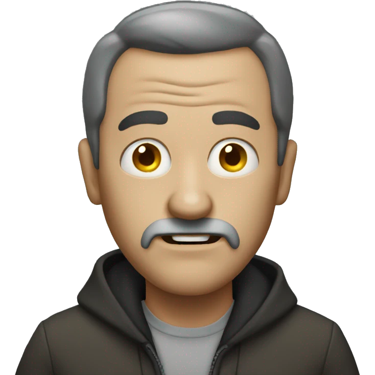 Scary man emoji