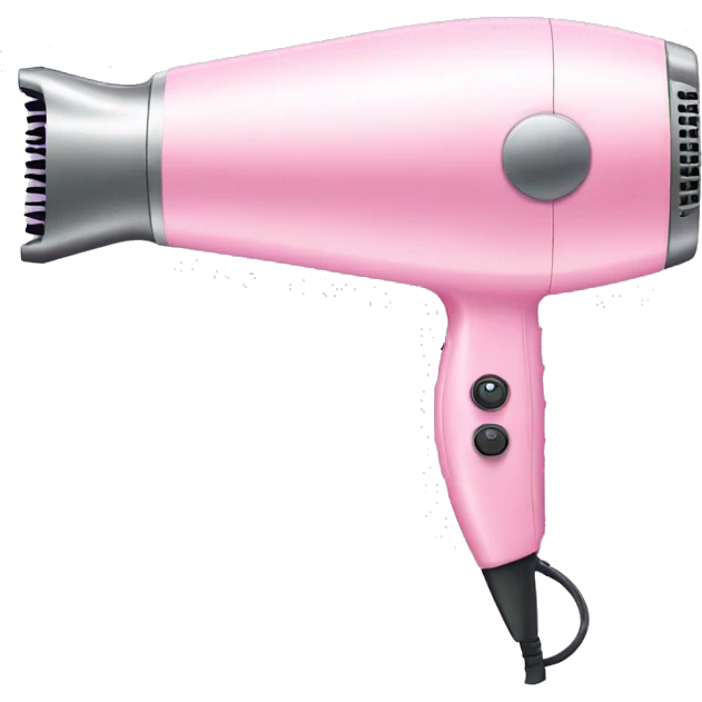 Light pink hairdryer emoji