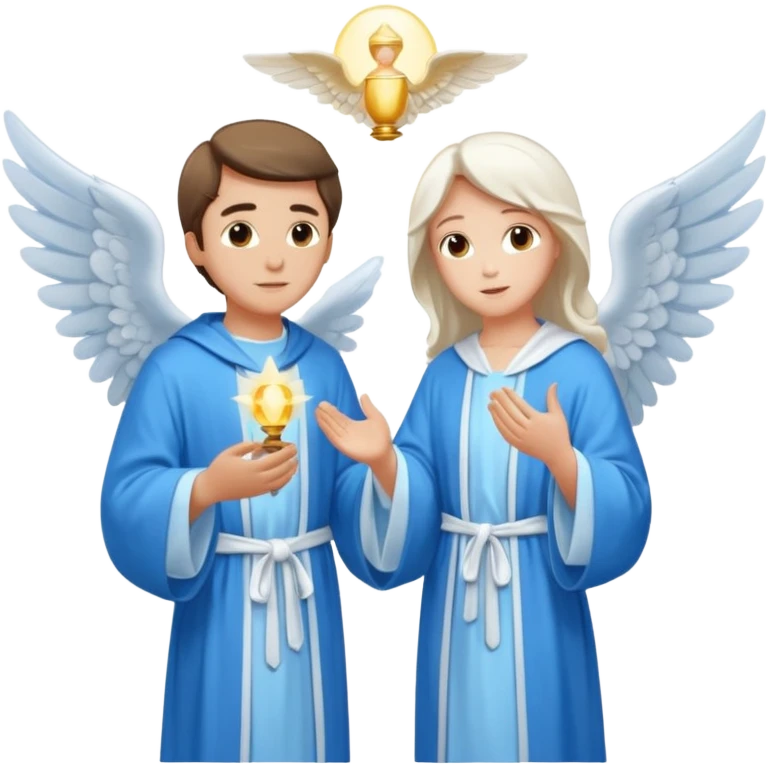 angel gabriel talking to mary emoji