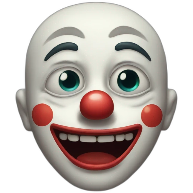 a crying clown emoji