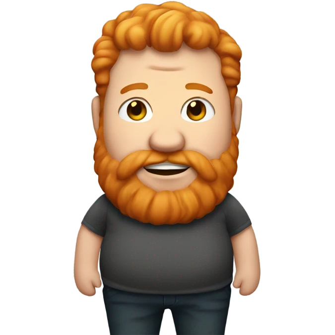 fat ginger man  emoji
