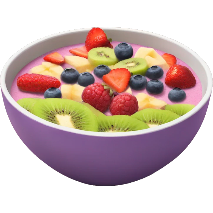 Smoothie Bowl with Fruits emoji