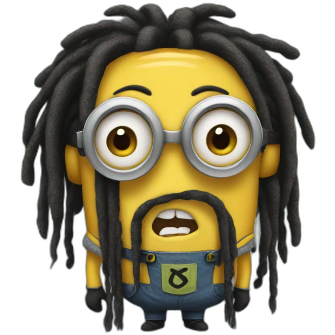 Minion with dreads emoji