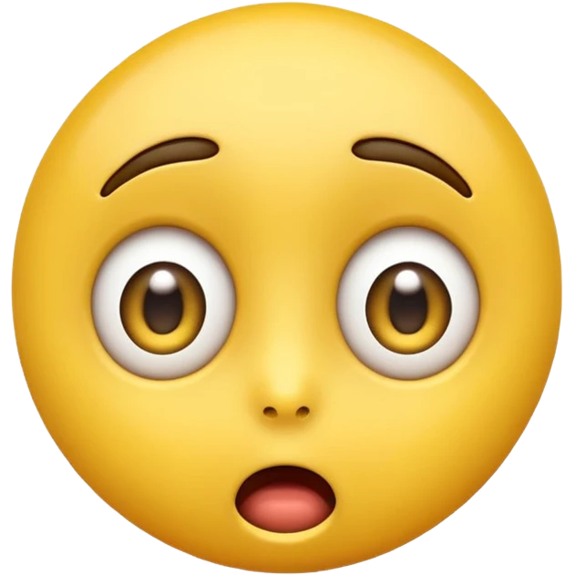 yellow emoji with a weird face emoji