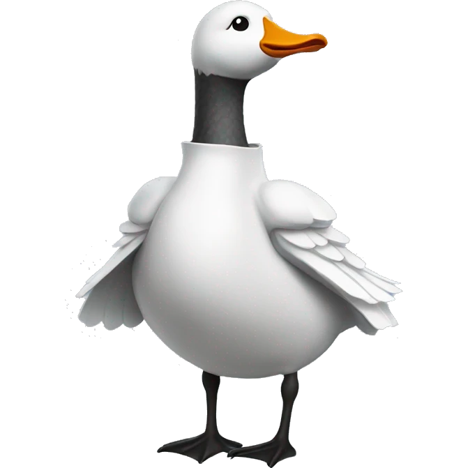 Goose wearing dr coat  emoji