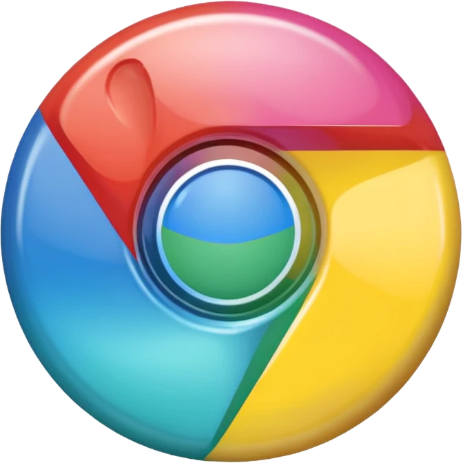 pastel google chrome logo emoji