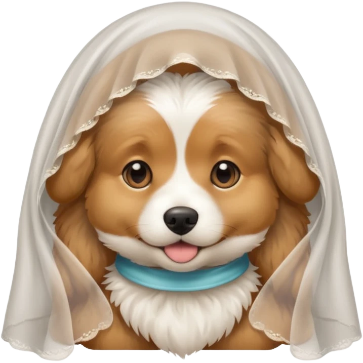 dog with white veil emoji