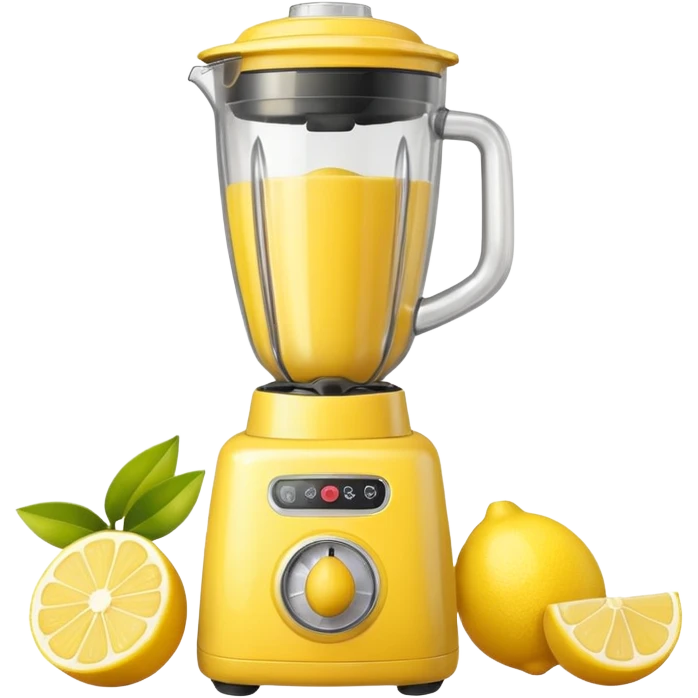 mac os fruit lemon blender yellow retro emoji