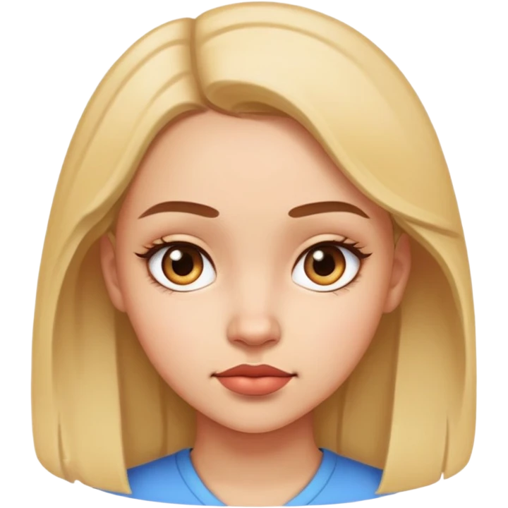 Girl with a side eye emoji