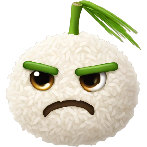 Angry rice  emoji