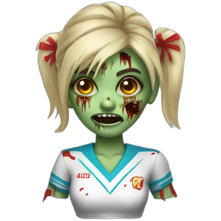 zombie cheerleader emoji