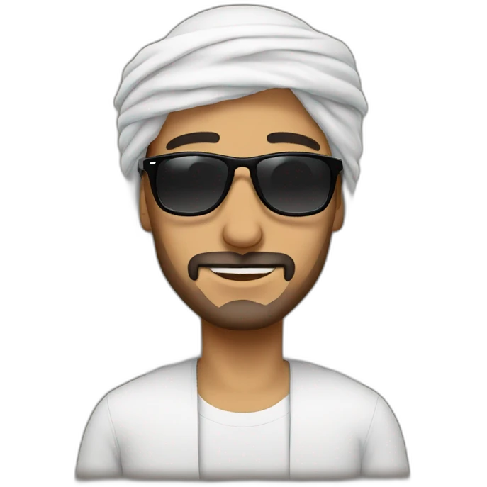 arab man wearing rayban galsses emoji